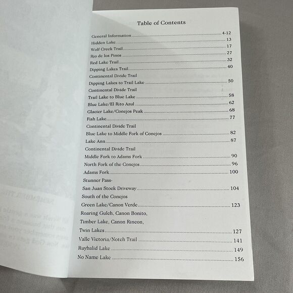 Lakes & Trails of the Conejos Trail Guide South San Juan Wilderness SIGNED Book - Picture 10 of 15